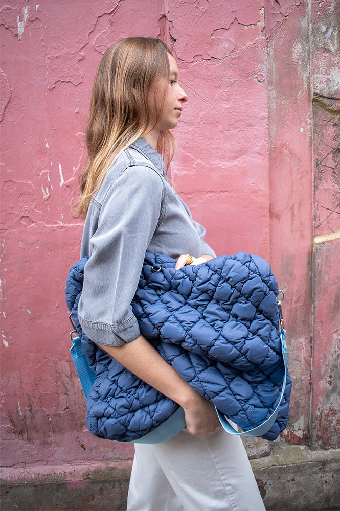 Bellerose Hela Storm Blue Shoulder Bag - The Mercantile London