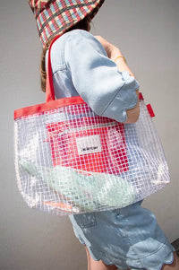 Bellerose Hilyao Red Ripstop Handbag - The Mercantile London