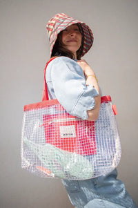 Bellerose Hilyao Red Ripstop Handbag - The Mercantile London