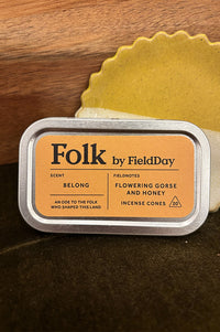 FieldDay Belong Folk Incense Cones Tin