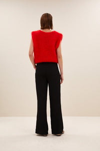 By-Bar Benji Jet Black Structure Stripe Trousers - The Mercantile London