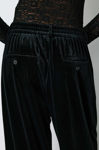 Grace & Mila Benson Noir Velvet Trousers - The Mercantile London