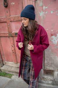 Komodo Olivia Wool Berry Coat - The Mercantile London