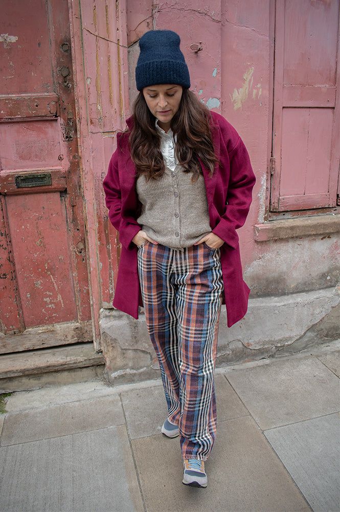 Komodo Olivia Wool Berry Coat - The Mercantile London