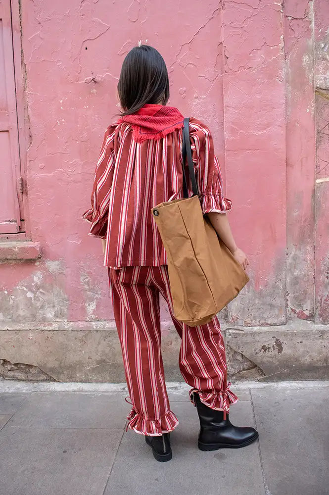 Projektityyny Cocoa Berry Striped Bloomer Trousers