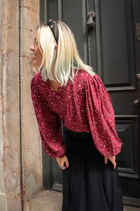 ICHI Vera Berry Floral Blouse
