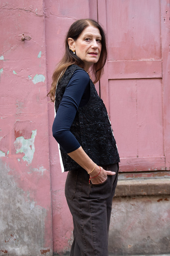 Baum Und Pferdgarrten Megan Black Bow Top - The Mercantile London