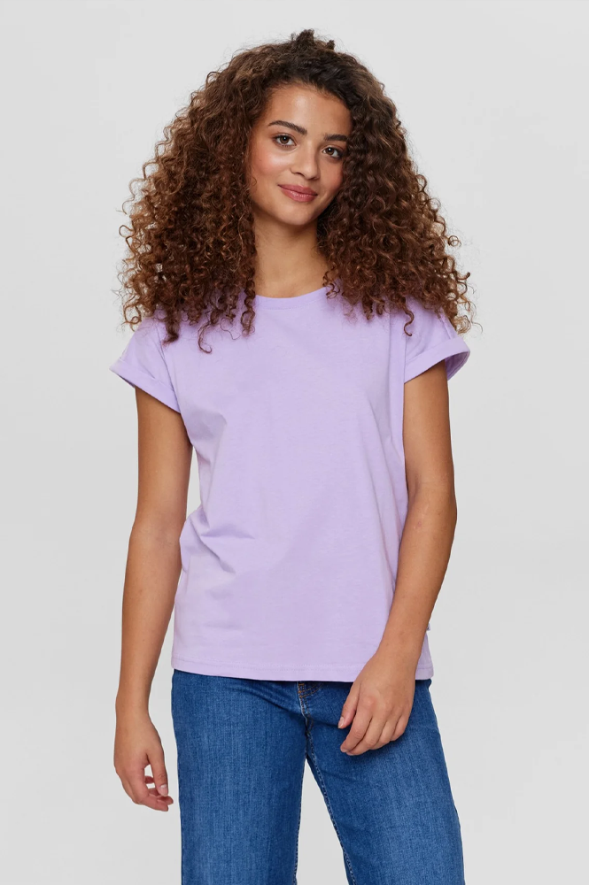 Numph Beverly Lilac Breeze T-shirt - The Mercantile London