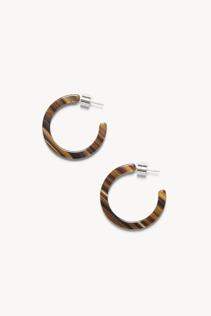 Machete Mini Hoops in Tiger's Eye RESIZE - The Mercantile London