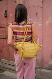 ICHI Oriana Sunset Striped Top - The Mercantile London