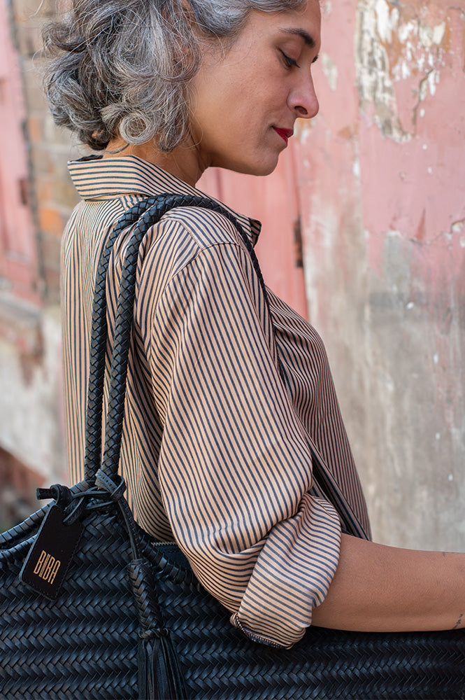 Biba Perkins Black Shoulder Bag - The Mercantile London