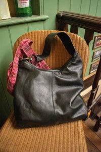 Biba Jackpot Black Leather Shoulder Bag