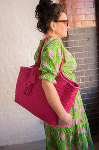 Biba Perkins Fuchsia Shoulder Bag - The Mercantile London