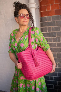 Biba Perkins Fuchsia Shoulder Bag - The Mercantile London