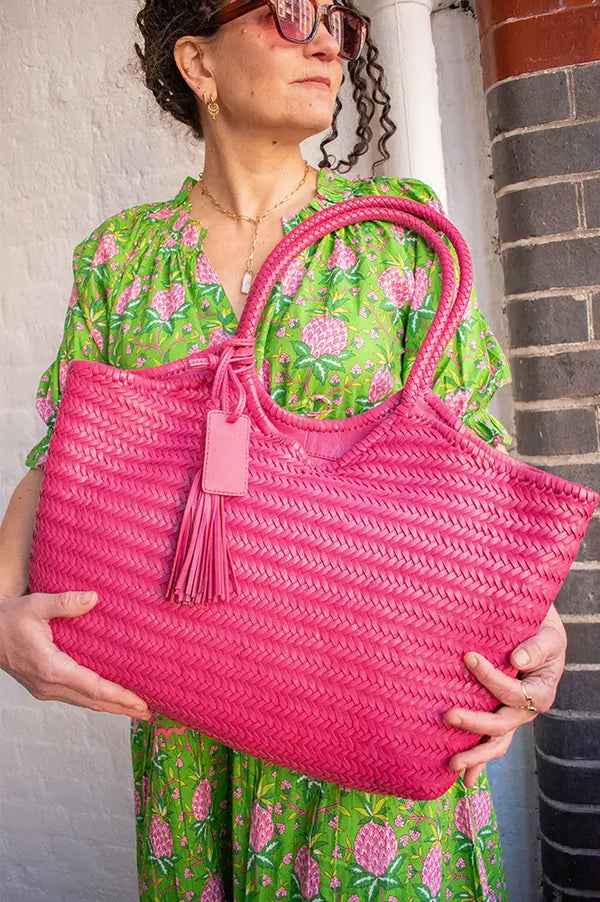 Biba Perkins Fuchsia Shoulder Bag - The Mercantile London