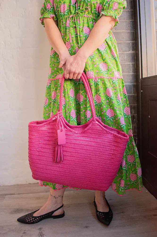 Biba Perkins Fuchsia Shoulder Bag - The Mercantile London