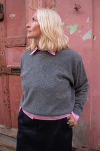 Soeur Jeanne Rose Silk Taffeta Shirt
