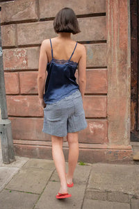 Bibico Petra Navy Check Shorts - The Mercantile London
