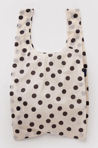 Baggu Cream & Black Polka Dot Big Reusable Bag