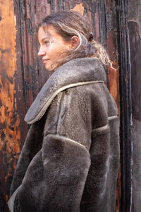 Grace & Mila Amelio Khaki Coat - The Mercantile London