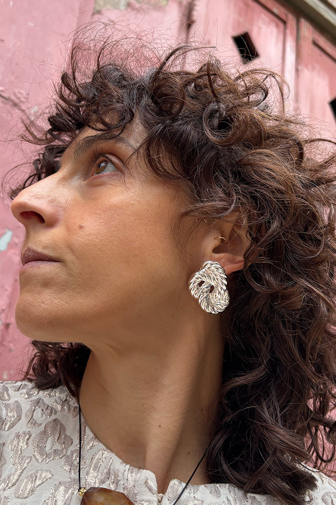 By Alona Lolita Earring in Silver - The Mercantile London