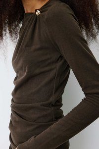 Grace & Mila Bijou Chocolate Top - The Mercantile London