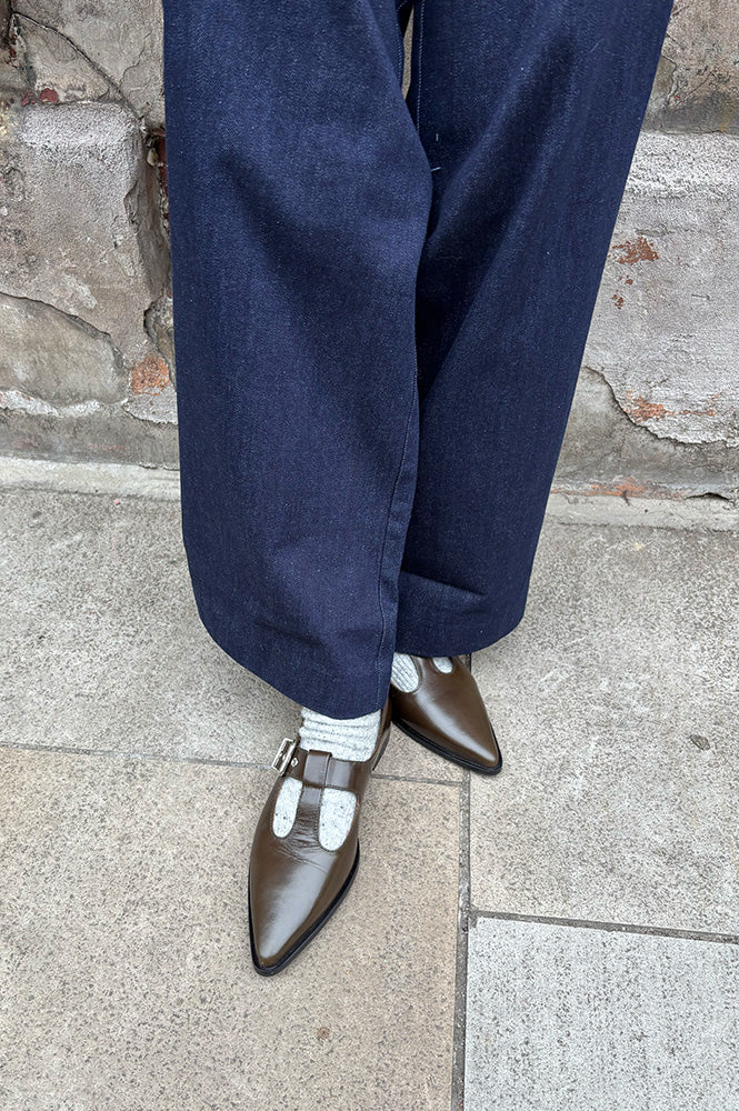 Billi Bi Forest Green Ballet Pumps - The Mercantile London