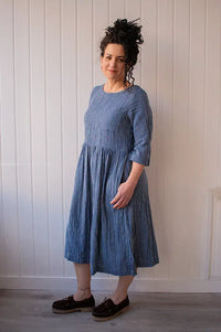 Bibico Orla Navy Stripe Day Dress - The Mercantile London