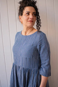 Bibico Orla Navy Stripe Day Dress - The Mercantile London