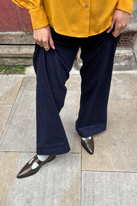 Billi Bi Forest Green Ballet Pumps - The Mercantile London