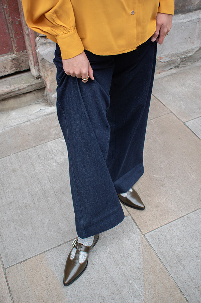 Billi Bi Forest Green Ballet Pumps - The Mercantile London