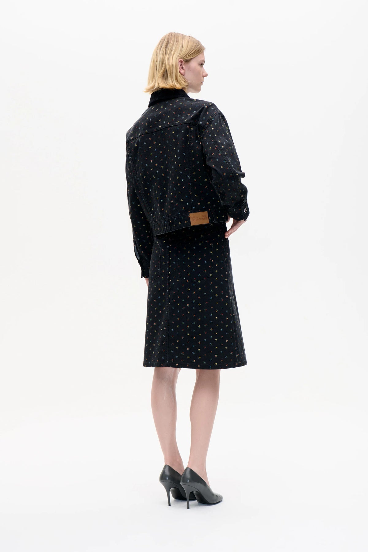 Baum Und Pferdgarten Bille Black Petite Flower Jacket