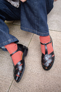 Billi Bi Samoa Black Leather Sandals - The Mercantile London