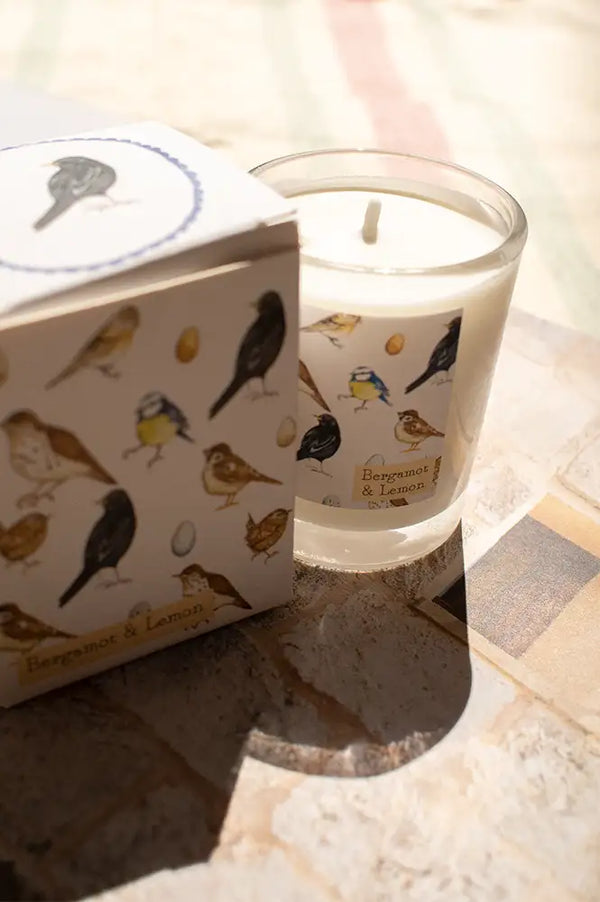 British Birds Illustrated Scented Votive Candle