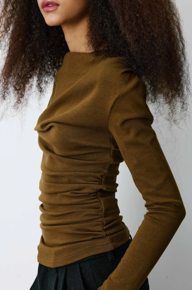 Grace & Mila Biscotte Tobacco Top - The Mercantile London