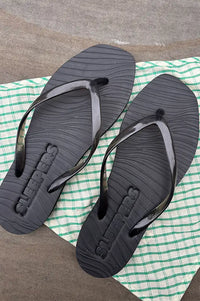 Sleepers Tapered Black Flip Flops - The Mercantile London