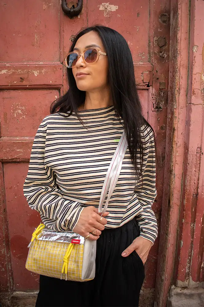 Bellerose Gerhi Milky-Way And Navy Striped Sweater