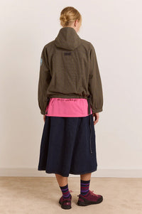 Damson Madder Blake Orion Check Hooded Jacket