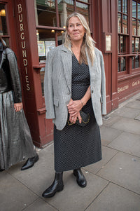 Stella Nova Striped Oversized Wool Blazer - The Mercantile London