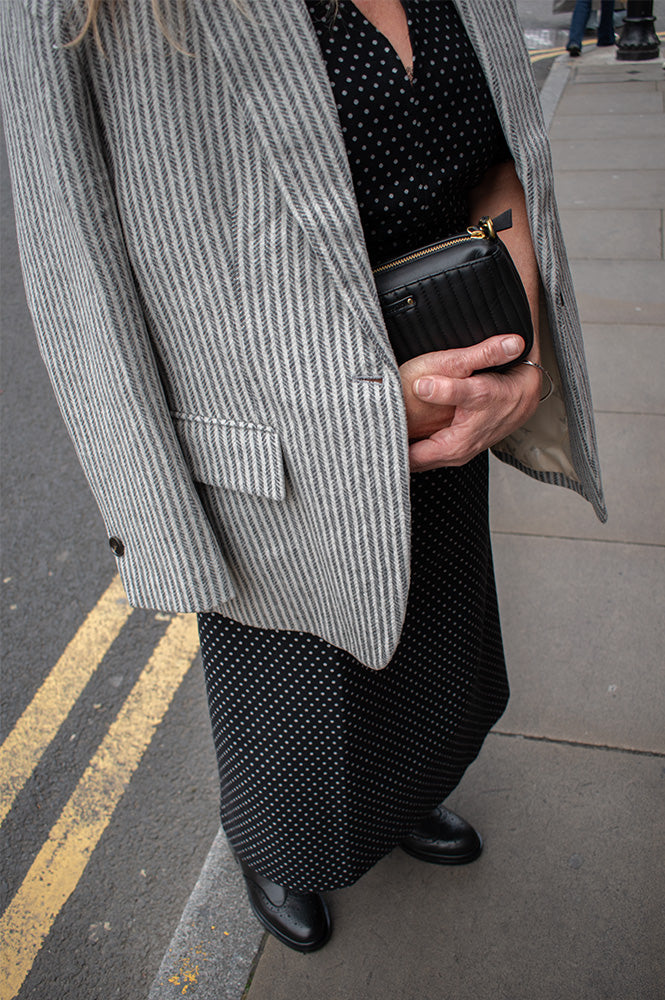 Stella Nova Striped Oversized Wool Blazer - The Mercantile London