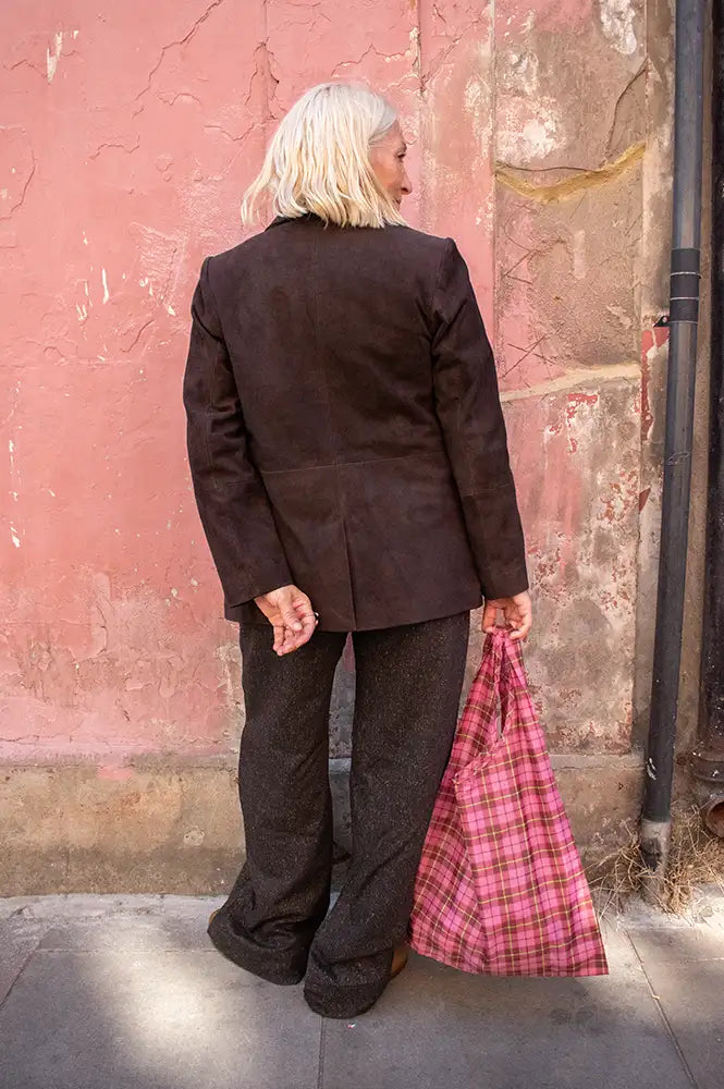 Yerse Americana Chocolate Suede Jacket