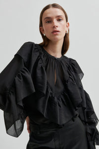 Second Female Fria Black Blouse - The Mercantile London