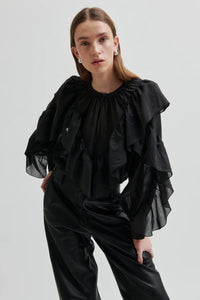 Second Female Fria Black Blouse - The Mercantile London