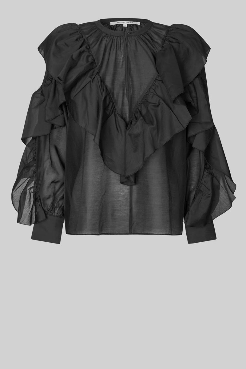Second Female Fria Black Blouse - The Mercantile London