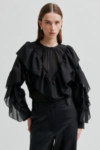 Second Female Fria Black Blouse - The Mercantile London