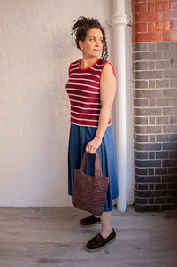 Dr Bloom Chupito Wine Knitted Vest - The Mercantile London