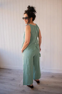 Dr Bloom Bomba Darling Green Trousers - The Mercantile London