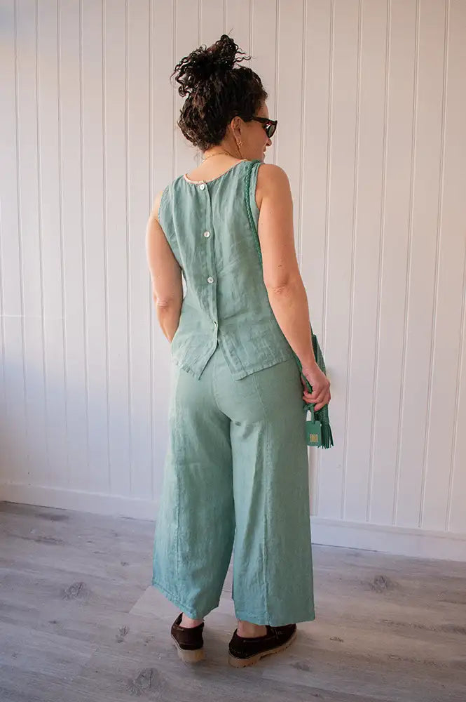 Dr Bloom Bomba Darling Green Trousers - The Mercantile London