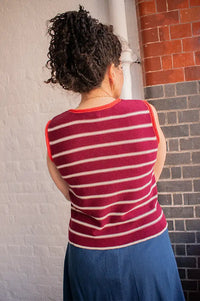 Dr Bloom Chupito Wine Knitted Vest - The Mercantile London