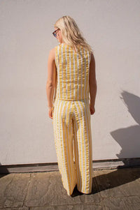 Dr Bloom Travel Yellow Stripe Top - The Mercantile London